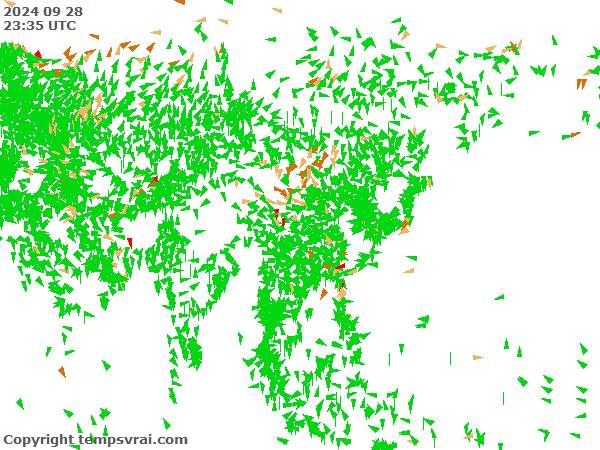 Aktuelle Messwerte für Asien