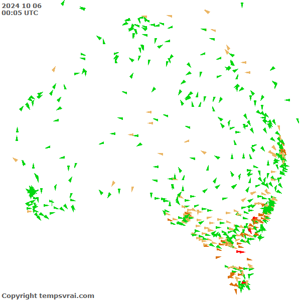 Aktuelle Messwerte für Australien