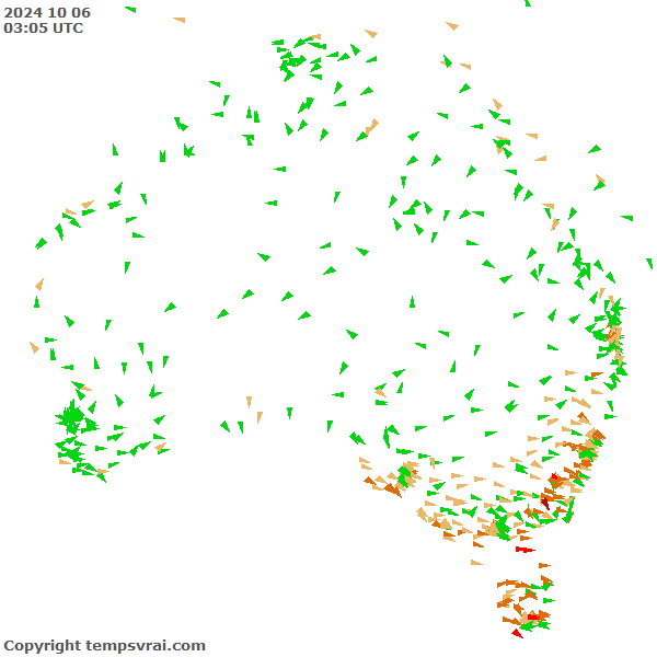 Aktuelle Messwerte für Australien