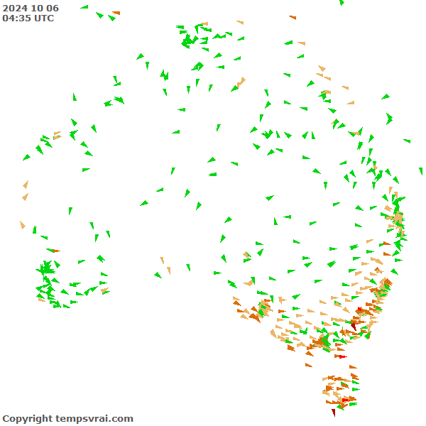 Aktuelle Messwerte für Australien