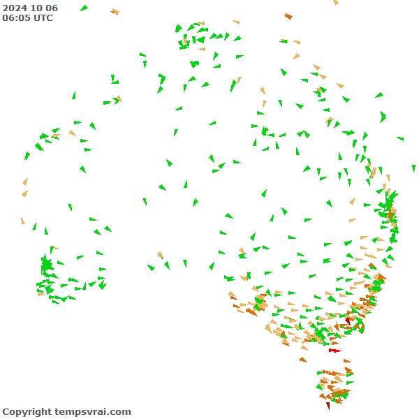 Aktuelle Messwerte für Australien