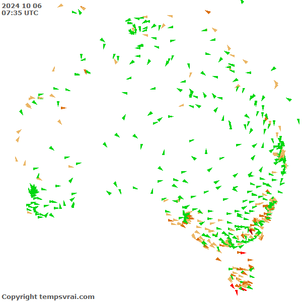 Aktuelle Messwerte für Australien