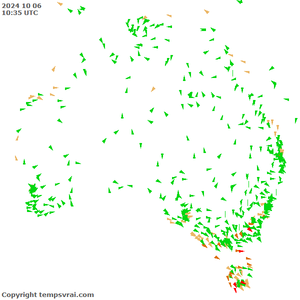 Aktuelle Messwerte für Australien