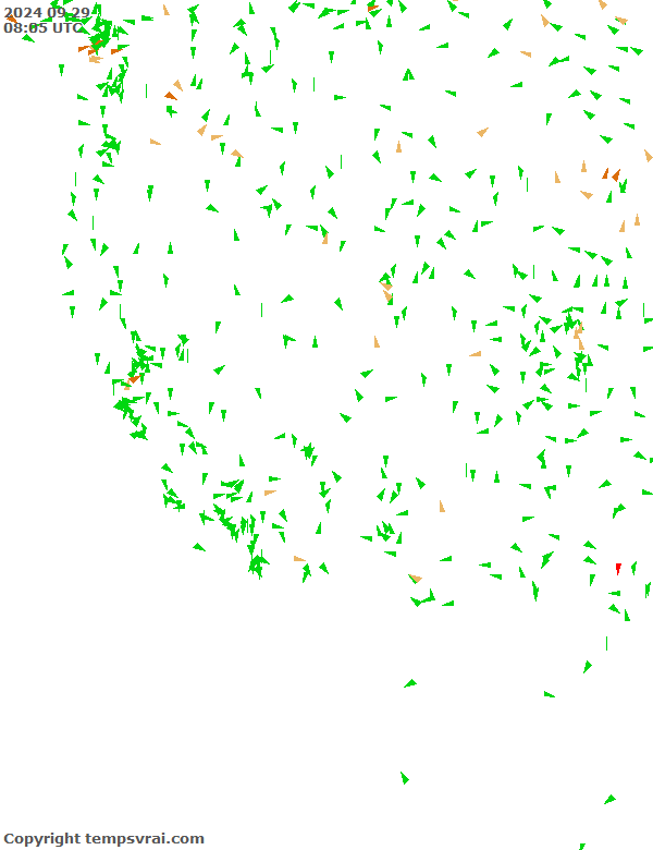 Aktuelle Messwerte für USA-West