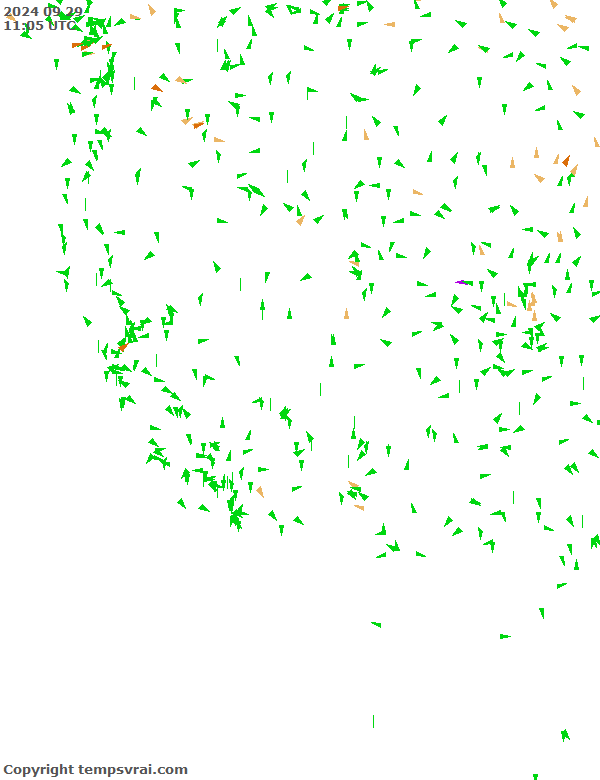 Aktuelle Messwerte für USA-West