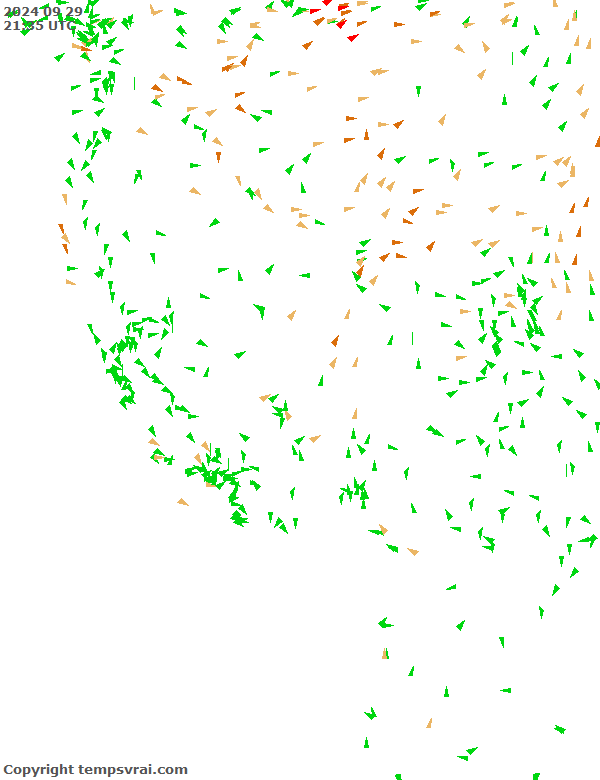 Aktuelle Messwerte für USA-West