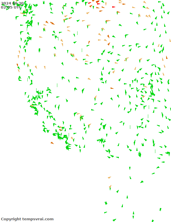 Aktuelle Messwerte für USA-West