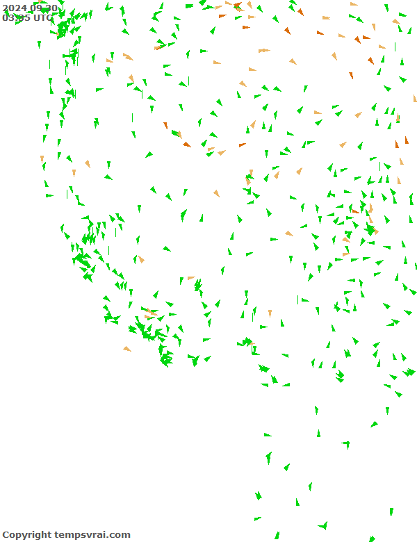 Aktuelle Messwerte für USA-West