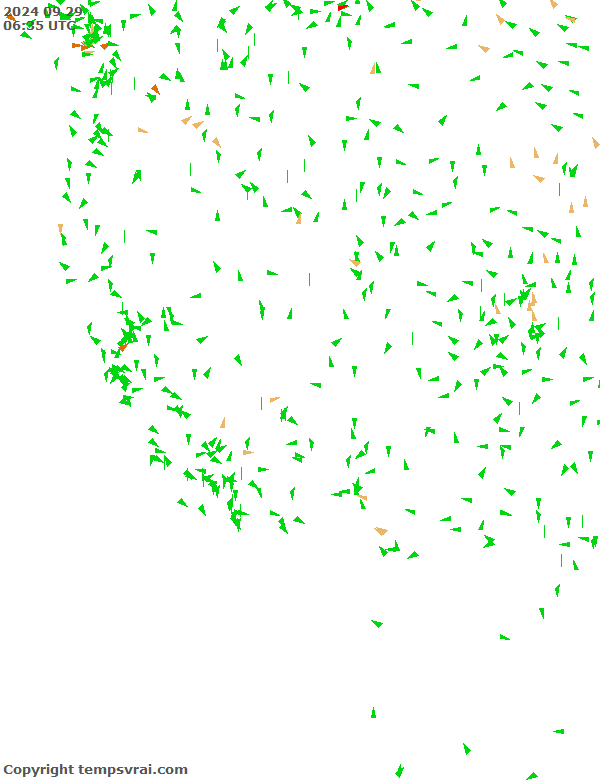 Aktuelle Messwerte für USA-West