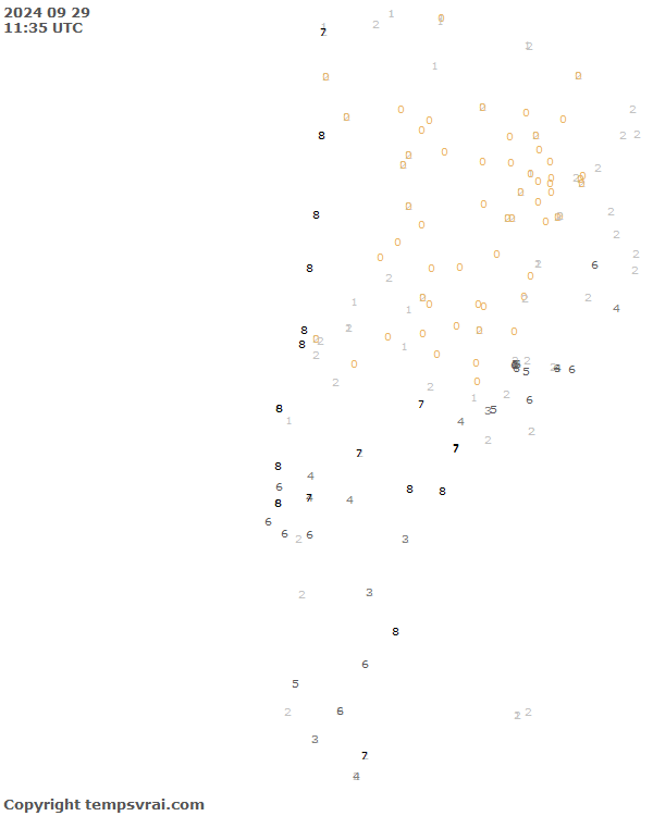 Aktuelle Messwerte für Chile