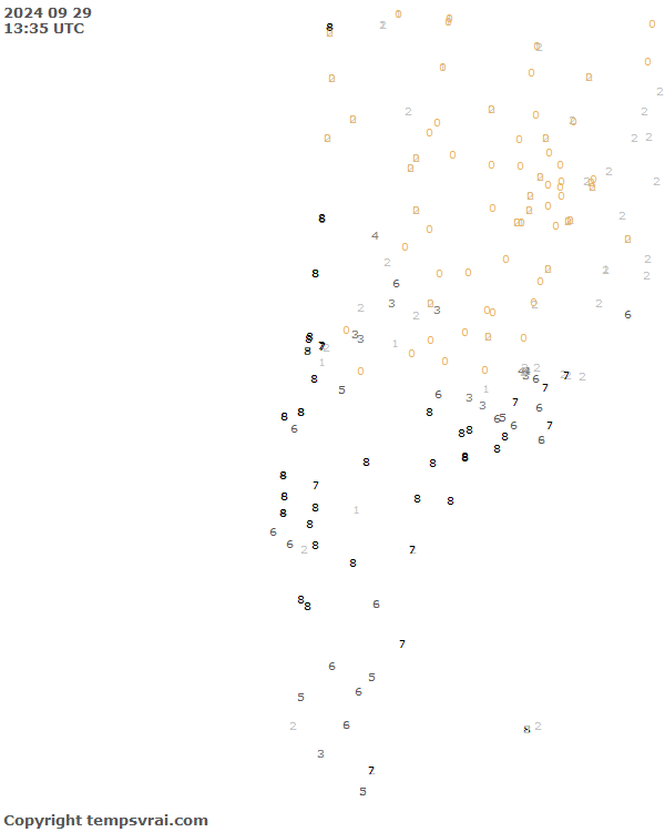 Aktuelle Messwerte für Chile