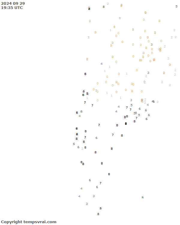 Aktuelle Messwerte für Chile