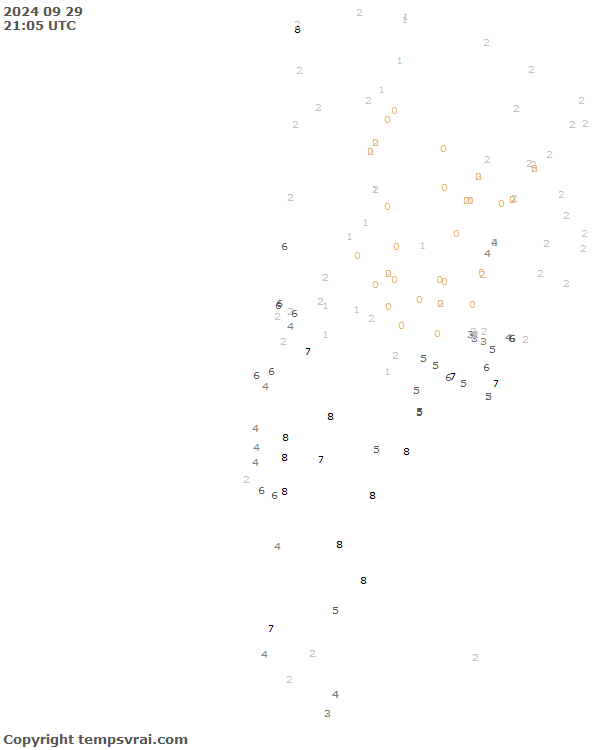 Aktuelle Messwerte für Chile