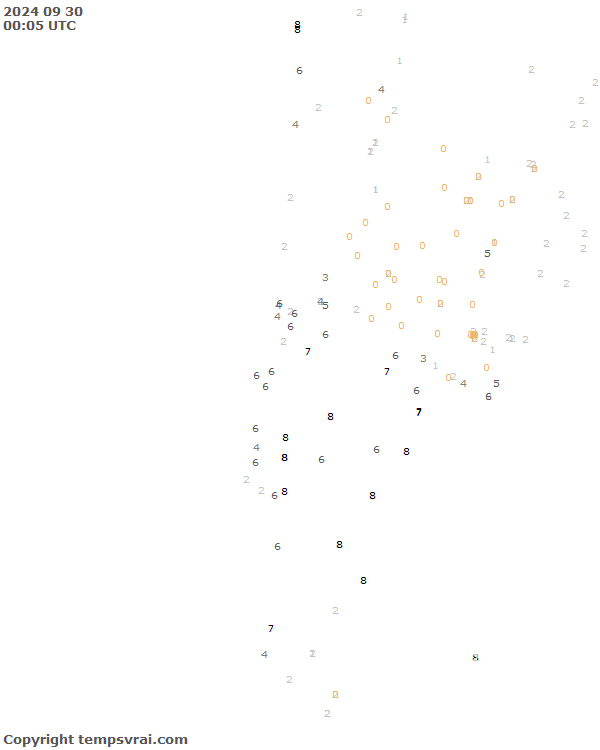 Aktuelle Messwerte für Chile