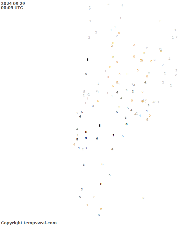 Aktuelle Messwerte für Chile