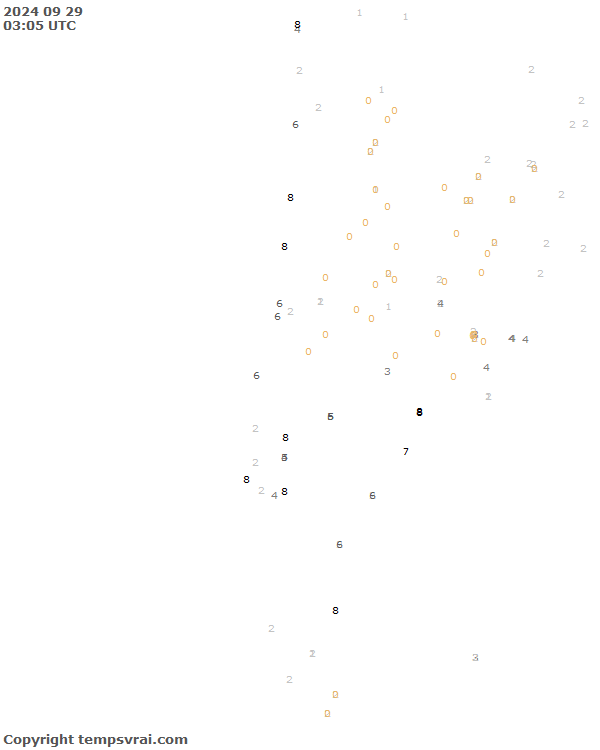 Aktuelle Messwerte für Chile