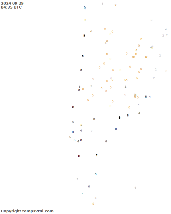 Aktuelle Messwerte für Chile