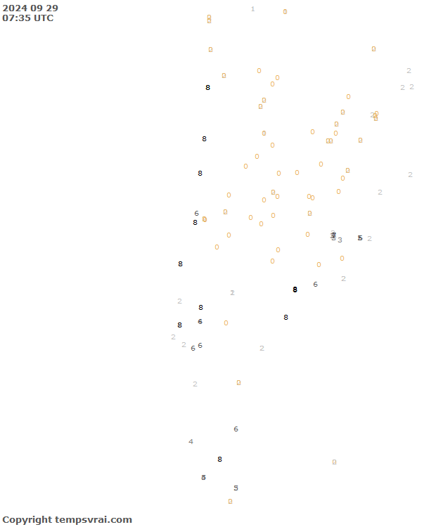 Aktuelle Messwerte für Chile