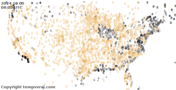 Aktuelle Messwerte für USA