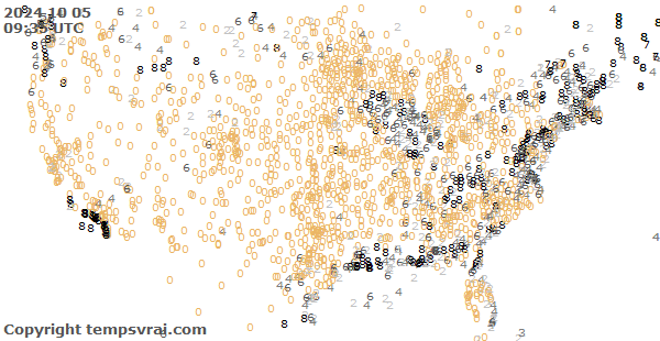 Aktuelle Messwerte für USA