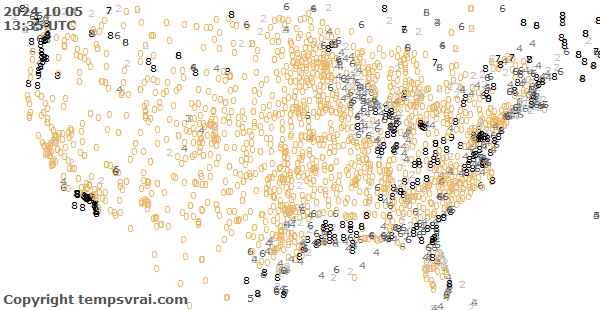 Aktuelle Messwerte für USA