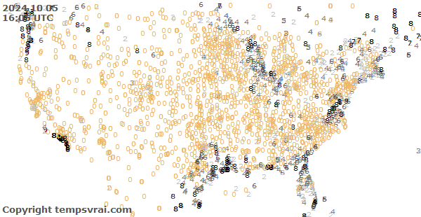 Aktuelle Messwerte für USA