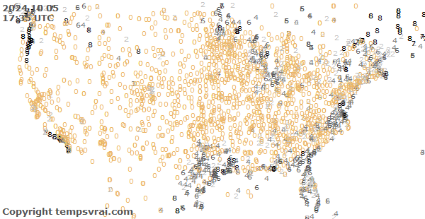 Aktuelle Messwerte für USA