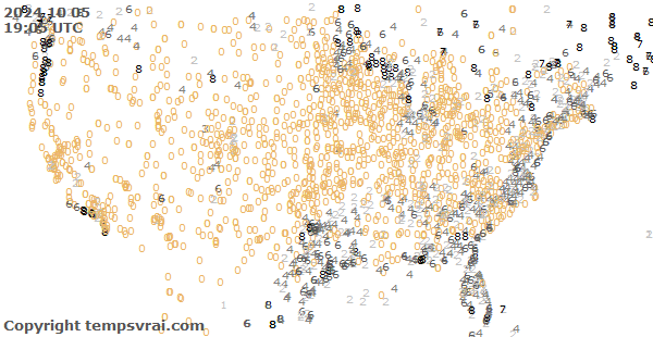 Aktuelle Messwerte für USA