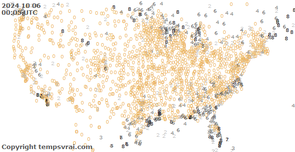 Aktuelle Messwerte für USA