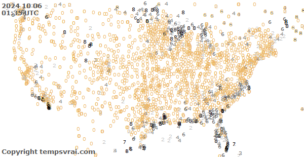 Aktuelle Messwerte für USA