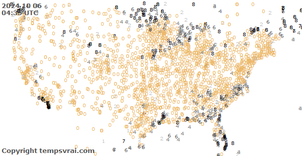 Aktuelle Messwerte für USA