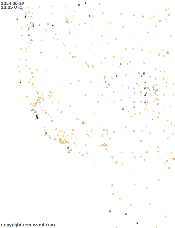 Aktuelle Messwerte für USA-West