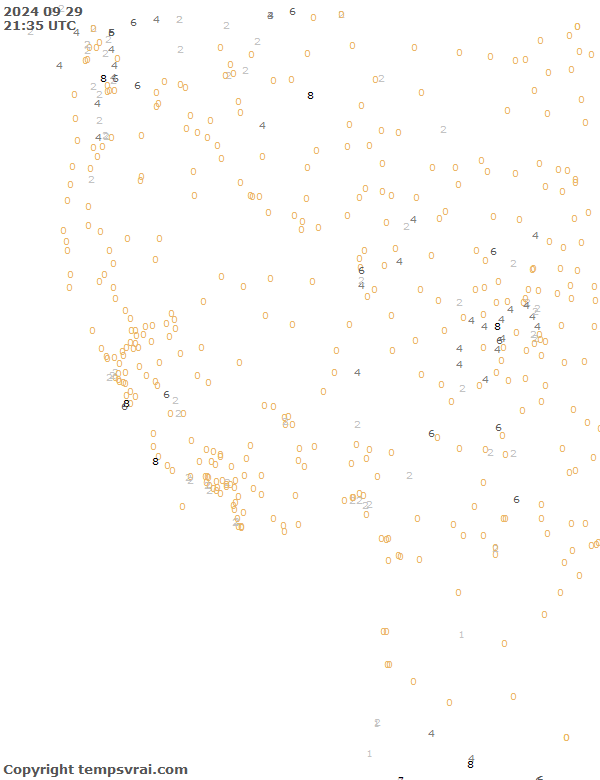 Aktuelle Messwerte für USA-West