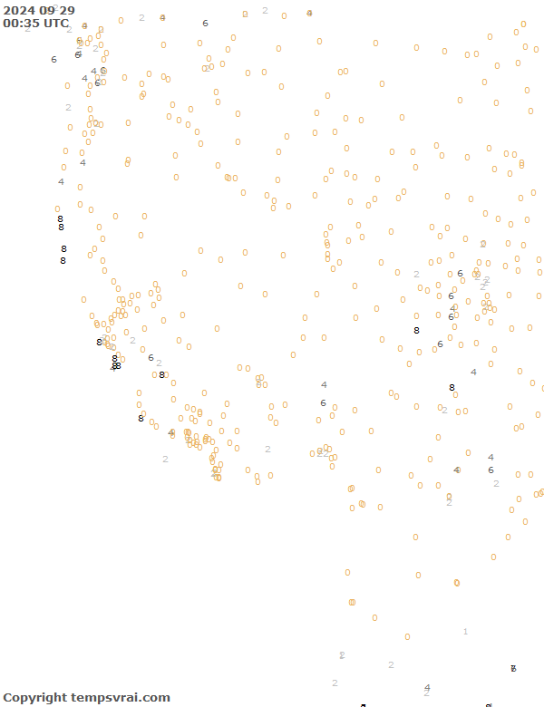 Aktuelle Messwerte für USA-West