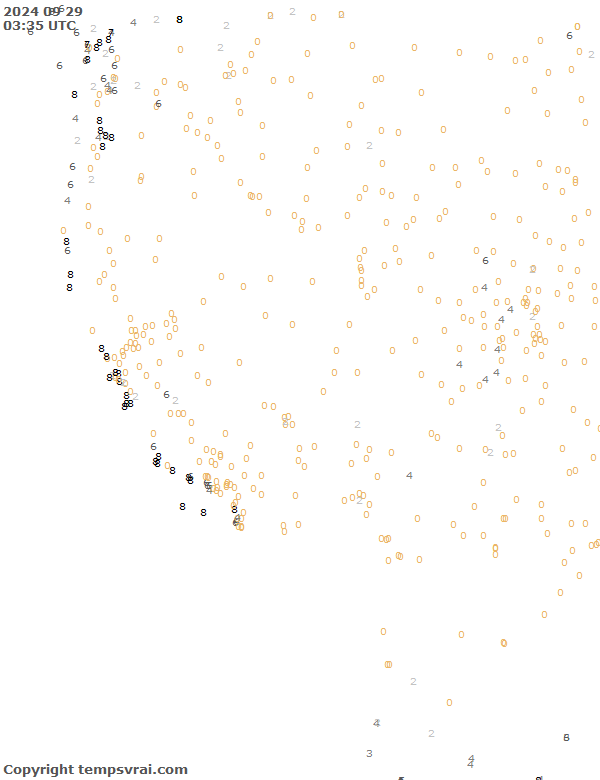 Aktuelle Messwerte für USA-West