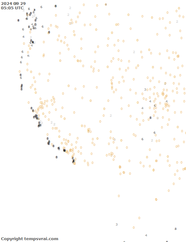 Aktuelle Messwerte für USA-West