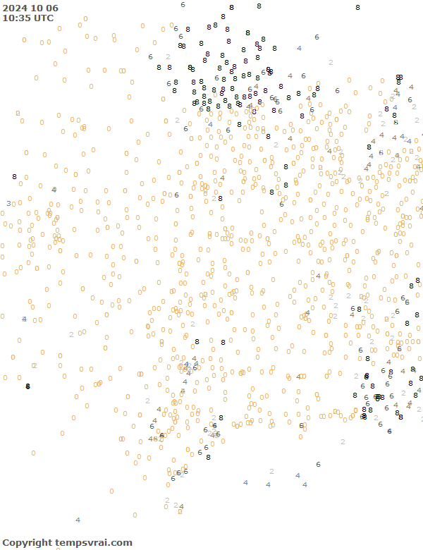 Aktuelle Messwerte für USA-Mitte