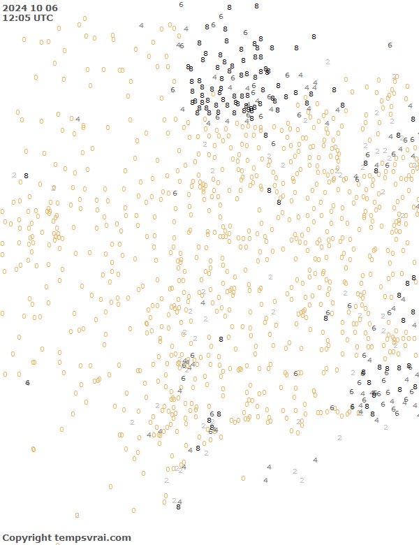 Aktuelle Messwerte für USA-Mitte