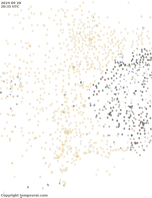 Aktuelle Messwerte für USA-Mitte