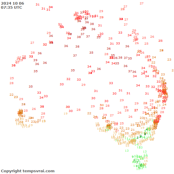 Aktuelle Messwerte für Australien