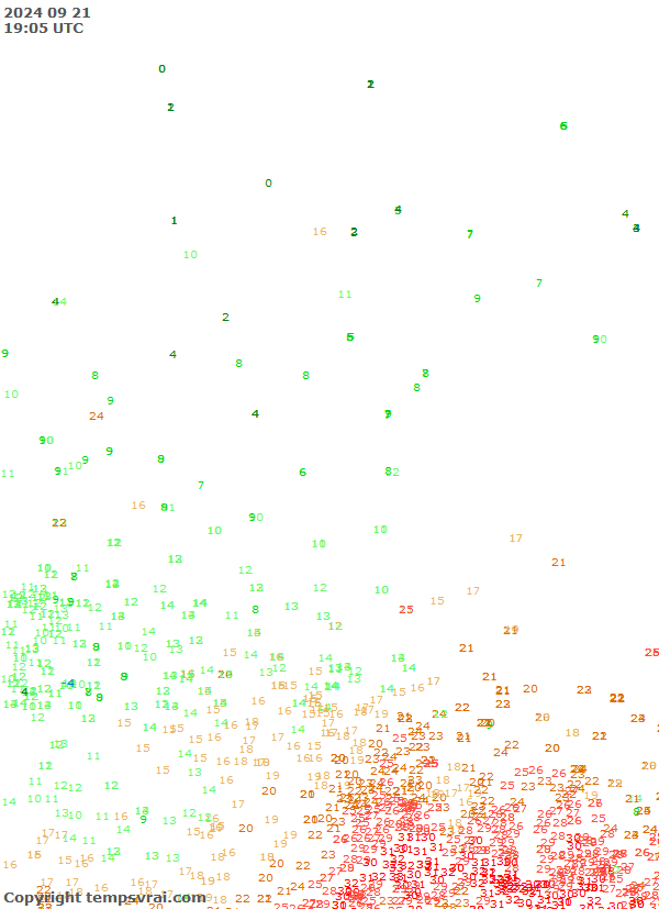 Observations for Canada Central