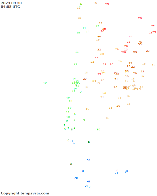 Aktuelle Messwerte für Chile