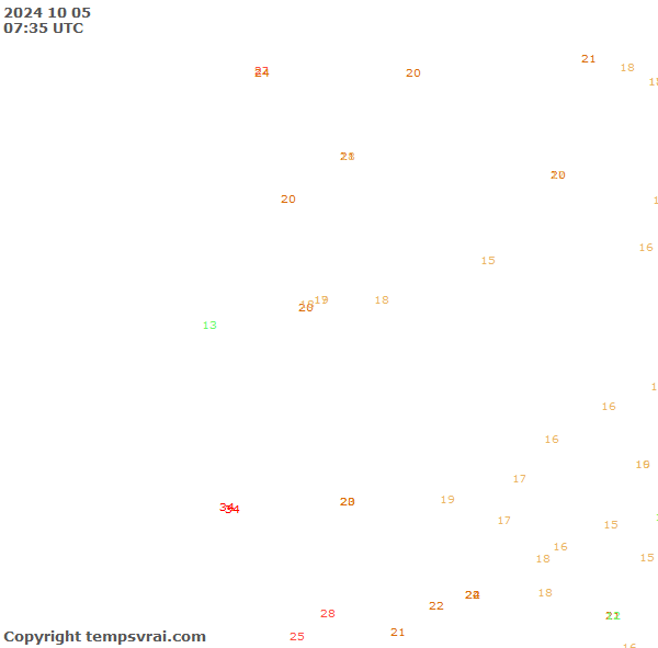 Aktuelle Messwerte für Namibia