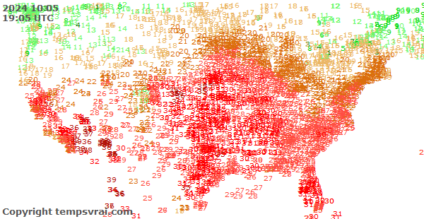 Aktuelle Messwerte für USA