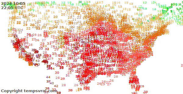 Aktuelle Messwerte für USA