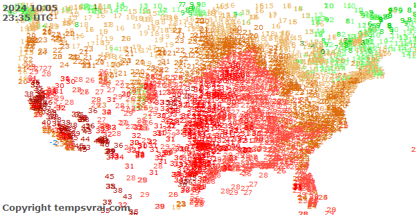 Aktuelle Messwerte für USA