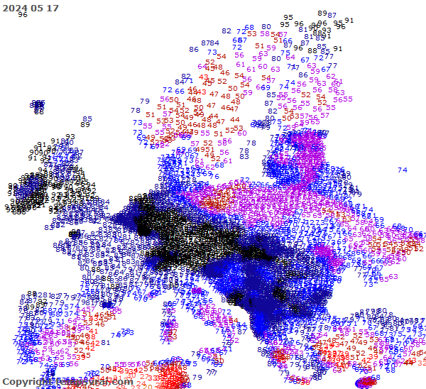 Aktuelle Vorhersage für Europa